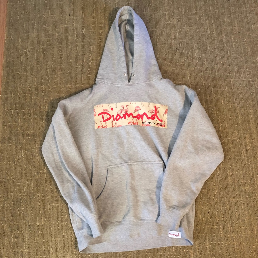 Diamond Flamingo hoodie